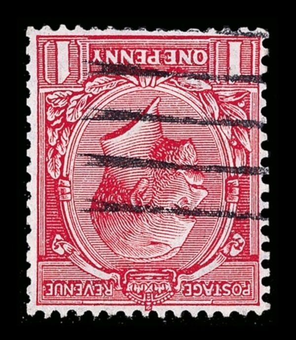 GB KING GEORGE V, 1913, 1d DULL SCARLET, SG398Wi, USED