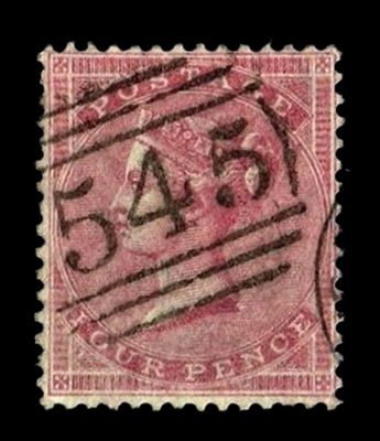 GB QUEEN VICTORIA 1857, 4d CARMINE, Mi.12, SG62 FINE USED/ VFU GB QUEEN VICTORIA 1857, 4d CARMINE, Mi.12, SG62 FINE USED/ VFU