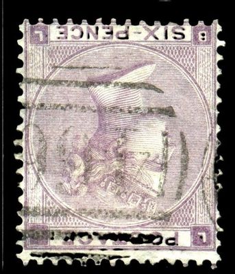 GB QUEEN VICTORIA 1862, 6d DEEP LILAC, SG83 Pl.3, Mi.20, HYPHEN, USED GB QUEEN VICTORIA 1862, 6d DEEP LILAC, SG83 Pl.3, Mi.20, HYPHEN, USED