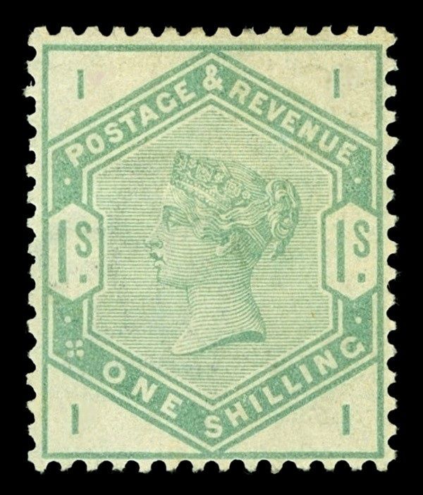 GB QUEEN VICTORIA 1883, 1s DULL GREEN, SG196, II|II, MNH