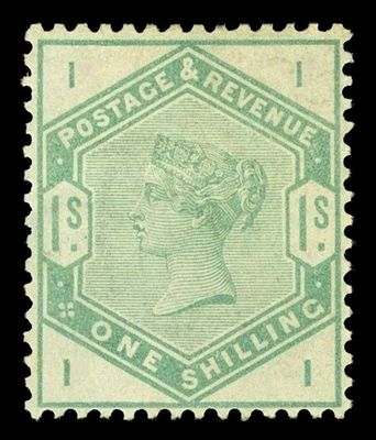 GB QUEEN VICTORIA 1883, 1s DULL GREEN, SG196, II|II, MNH