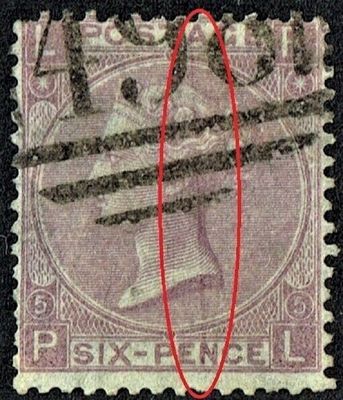 GB QUEEN VICTORIA, 1865, ERRORS, 6d LILAC, Pl.5, Sg.97, Mi.25b, With Hyphen, Used GB QUEEN VICTORIA, 1865, ERRORS, 6d LILAC, Pl.5, Sg.97, Mi.25b, With Hyphen, Used