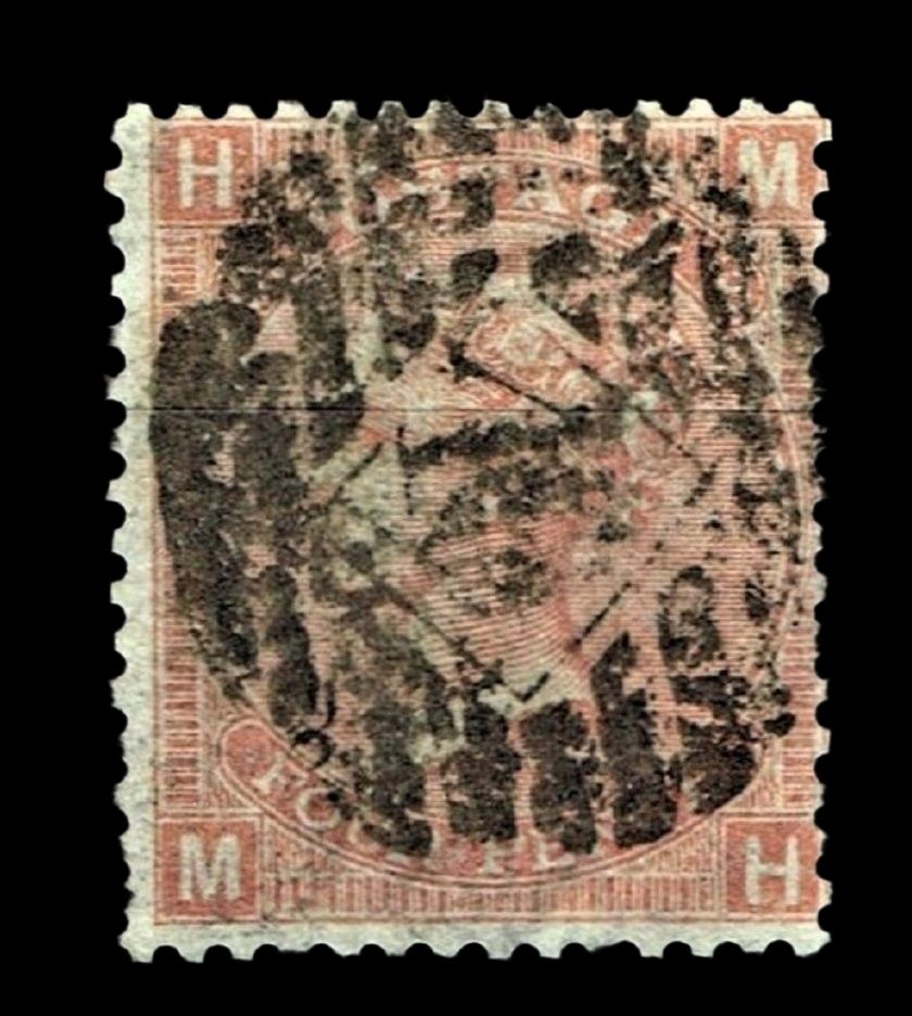 GB QUEEN VICTORIA, 1869, 4d DULL VERMILION, SG93 Pl.9, Mi.24, HM/MH, Used GB QUEEN VICTORIA, 1869, 4d DULL VERMILION, SG93 Pl.9, Mi.24, HM/MH, Used