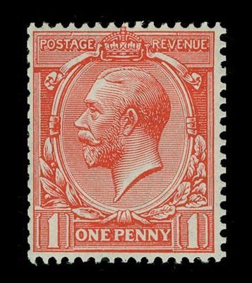 GB KING GEORGE V, 1913 1d DULL SCARLET SG398, MNH