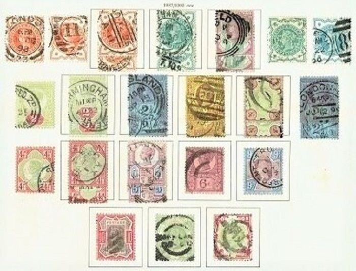 GB QUEEN VICTORIA 1887-1900. LOT of 31 STAMPS, COMPLETE SET+, Used/ FU