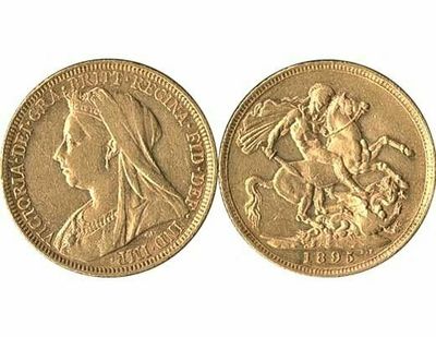 GB QUEEN VICTORIA 1895 FULL SOVEREIGN COIN GB QUEEN VICTORIA 1895 FULL SOVEREIGN COIN