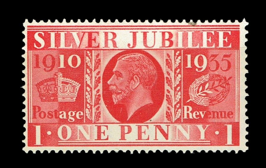 GB KING GEORGE V, 1935, SILVER JUBILEE, 1d SCARLET Sg.454, Mi.190X, MNH GB KING GEORGE V, 1935, SILVER JUBILEE, 1d SCARLET Sg.454, Mi.190X, MNH