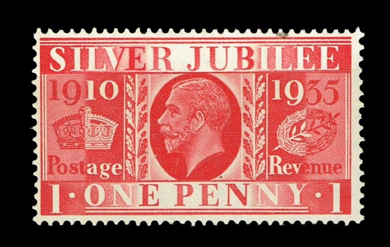 GB KING GEORGE V, 1935, SILVER JUBILEE, 1d SCARLET Sg.454, Mi.190X, MNH