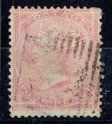 GB QUEEN VICTORIA 1857, 4d ROSE CARMINE, SG66, Mi.13Zzb, Used