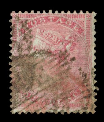 GB QUEEN VICTORIA 1857, 4d ROSE CARMINE, SG66, Mi.13Zzb, Used GB QUEEN VICTORIA 1857, 4d ROSE CARMINE, SG66, Mi.13Zzb, Used