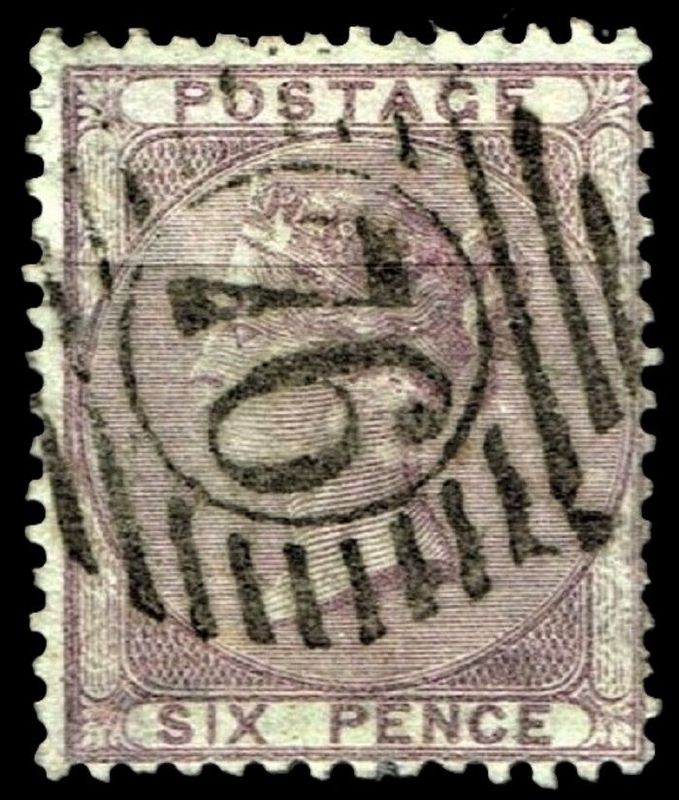 GB QUEEN VICTORIA, 1856, 6d DEEP LILAC, SG69, Mi.14yb, Used