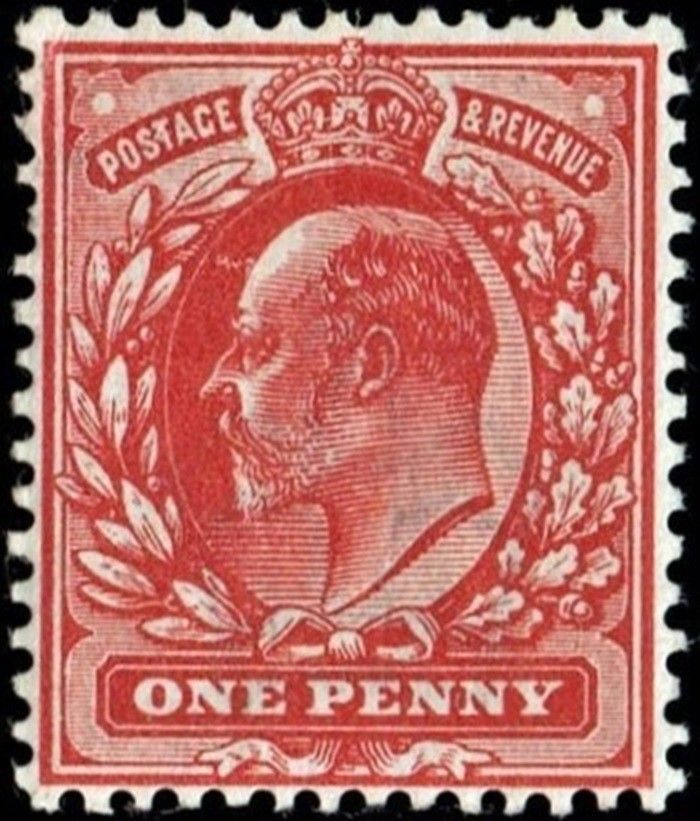 GB KING EDWARD VII, 1902, 1d RED, Sg.219, Mi.104A, MNH-MINT GB KING EDWARD VII, 1902, 1d RED, Sg.219, Mi.104A, MNH-MINT