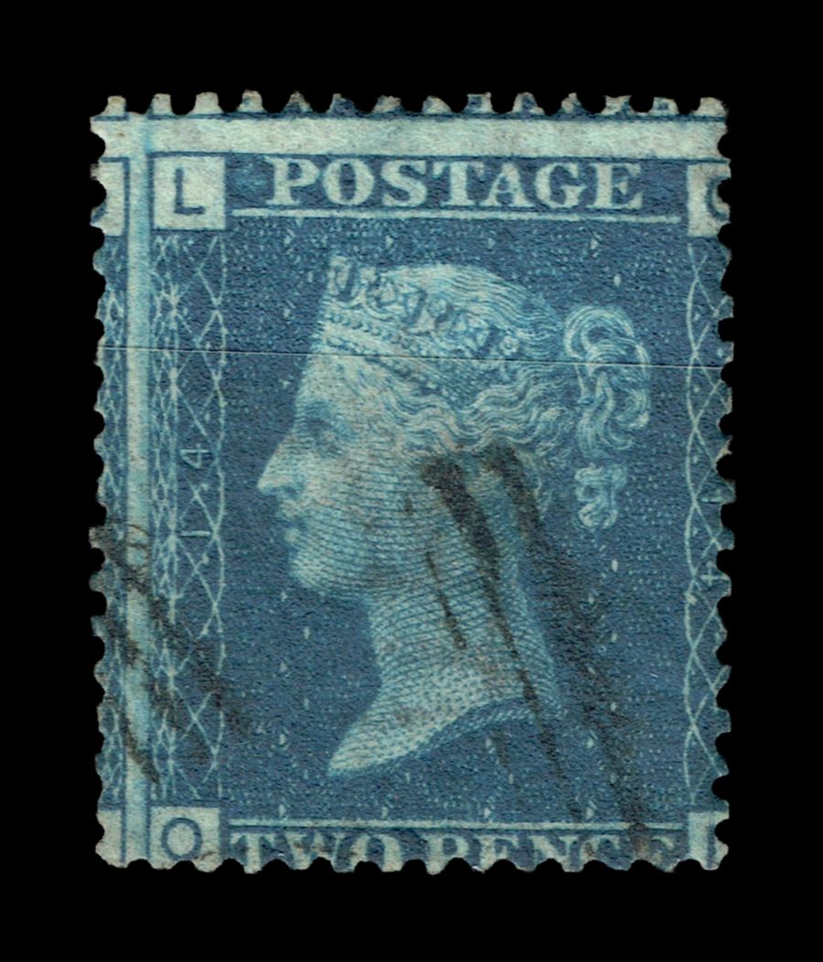 GB QUEEN VICTORIA 1872, 2d BLUE, SG47, Mi.17IIY, Pl.14, OL-LO, USED GB QUEEN VICTORIA 1872, 2d BLUE, SG47, Mi.17IIY, Pl.14, OL-LO, USED