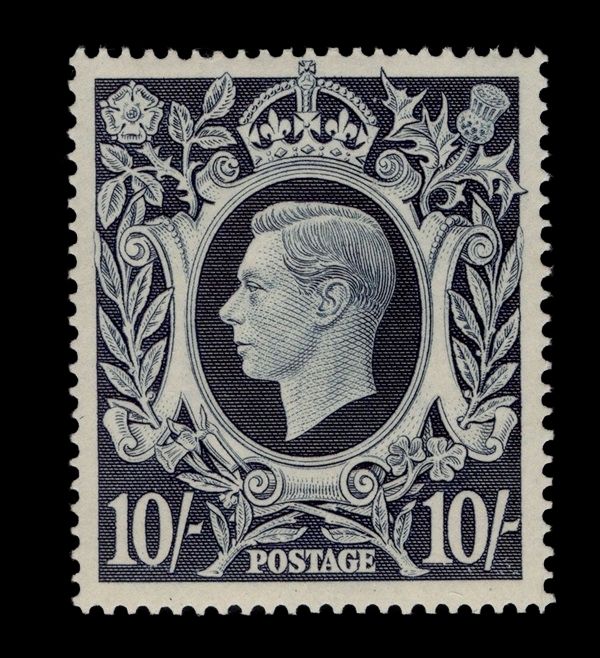 GB KING GEORGE VI 1939,10s DARK BLUE SG478, MNH GB KING GEORGE VI 1939,10s DARK BLUE SG478, MNH