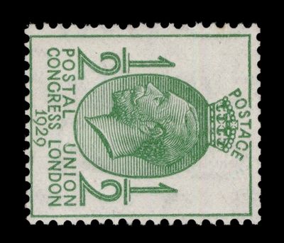 GB KING GEORGE V SG434a, ½d green WMK SIDE, MINT GB KING GEORGE V SG434a, ½d green WMK SIDE, MINT