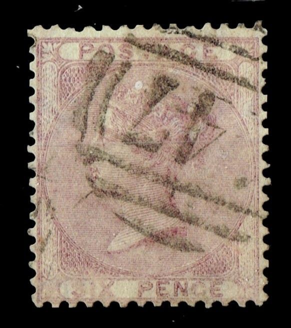 GB QUEEN VICTORIA, 1856, 6d PALE LILAC, SG70, Mi.14v, Used