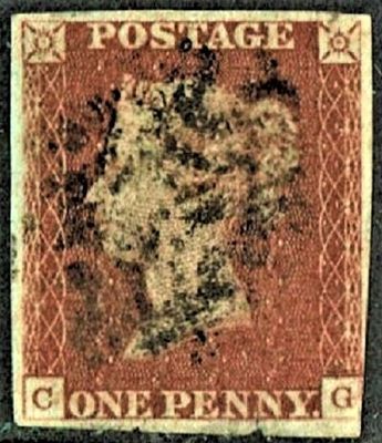 GB QUEEN VICTORIA, 1840, 1d RED-BROWN, Sg8, C-G, 3¾ MARGINs, Used GB QUEEN VICTORIA, 1840, 1d RED-BROWN, Sg8, C-G, 3¾ MARGINs, Used