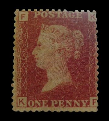 GB QUEEN VICTORIA 1864, 1d RED PENNY, Pl.76, FK|KF GB QUEEN VICTORIA 1864, 1d RED PENNY, Pl.76, FK|KF
