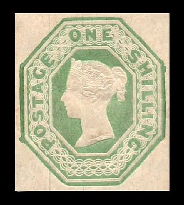 GB QUEEN VICTORIA 1847, ERROR, 1s PALE GREEN, DIE II, SG54, Mi.6, MINT GB QUEEN VICTORIA 1847, ERROR, 1s PALE GREEN, DIE II, SG54, Mi.6, MINT