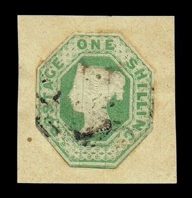 GB QUEEN VICTORIA 1854, 1s DEEP GREEN, Die 2, SG56, Mi.7, USED GB QUEEN VICTORIA 1854, 1s DEEP GREEN, Die 2, SG56, Mi.7, USED