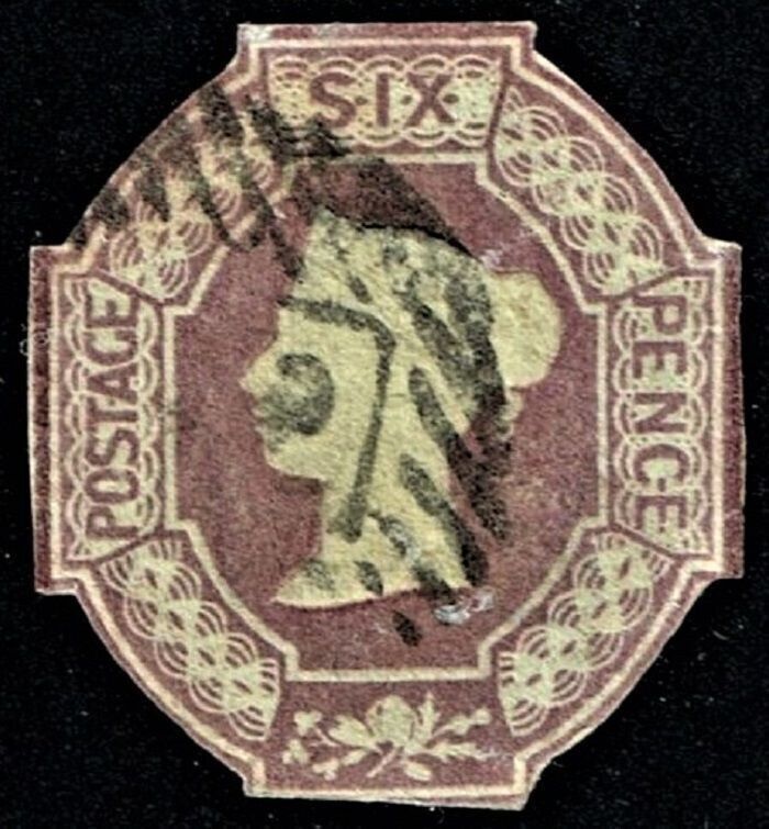 GB QUEEN VICTORIA 1854, 6d DULL LILLAC, SG 59, Mi.5, USED