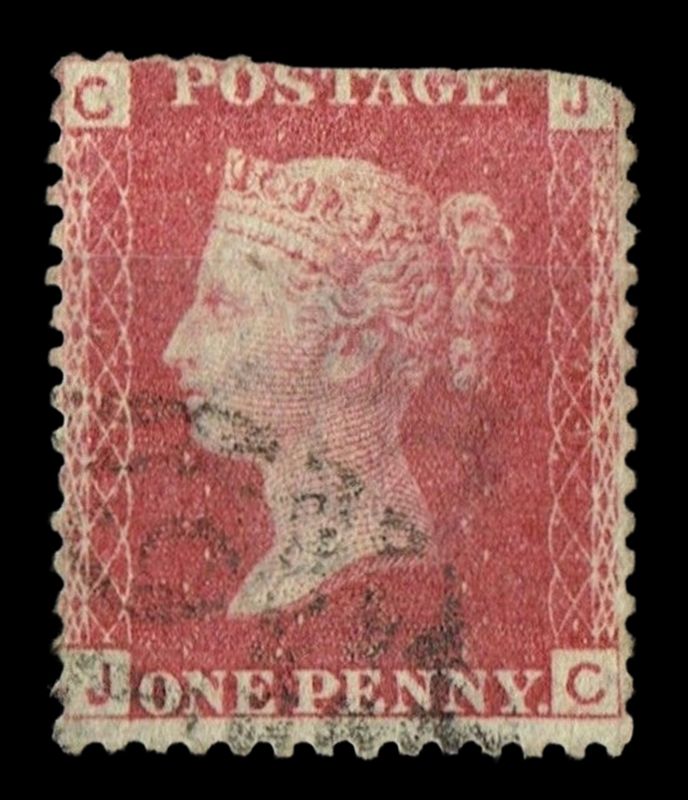 GB QUEEN VICTORIA 1864 1d Red-Brown, SG43, Pl.71, Mi.40, C-J/J-C, Used