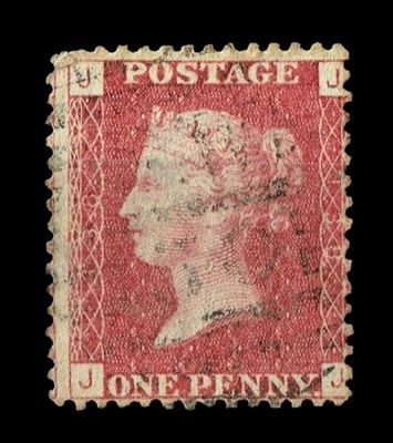GB Queen Victoria 1864, 1d Red-Brown, SG43 Plate 138, JJ-JJ, Used GB Queen Victoria 1864, 1d Red-Brown, SG43 Plate 138, JJ-JJ, Used