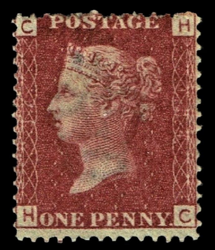 GB QUEEN VICTORIA 1864, 1d Red-Brown, SG43 Pl.184, Mi.40, C-H/H-C, Mint