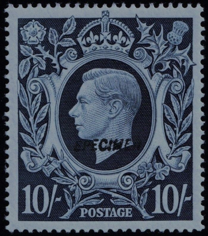 GB KING GEORGE VI, 1939, 10s DARK BLUE, SG478as, MNH GB KING GEORGE VI, 1939, 10s DARK BLUE, SG478as, MNH