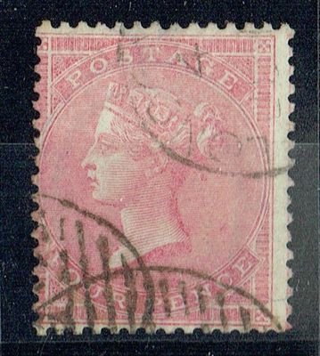 GB QUEEN VICTORIA, 1857, 4d ROSE CARMINE, SG66, Mi.13Zzb, Used