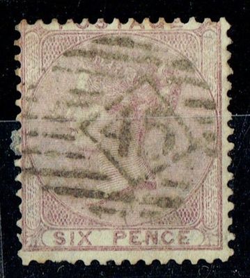 GB QUEEN VICTORIA, 1856, 6d PALE LILAC, SG70c, wmk EMBLEMS - Shamrock (20a), Used GB QUEEN VICTORIA, 1856, 6d PALE LILAC, SG70c, wmk EMBLEMS - Shamrock (20a), Used