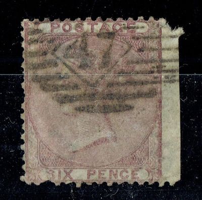 GB QUEEN VICTORIA, 1856, 6d LILAC, SG68, WMK EMBLEMS W20a