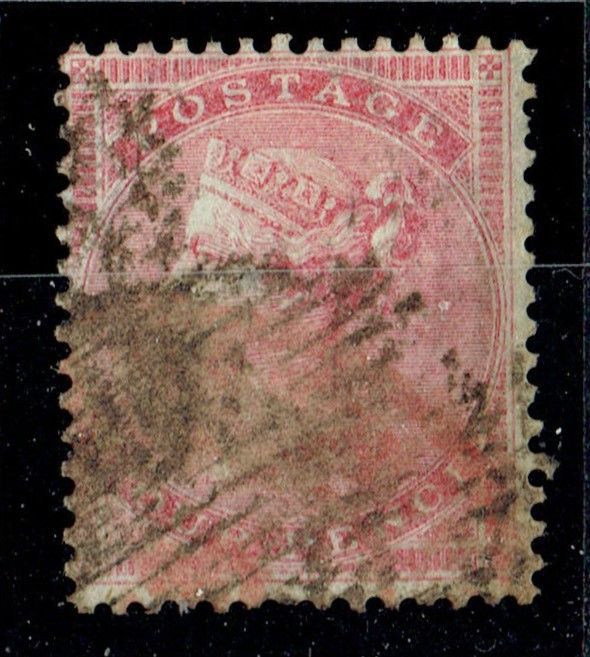 GB QUEEN VICTORIA 1857, 4d ROSE, SG62b, Mi.13Zzb, Used