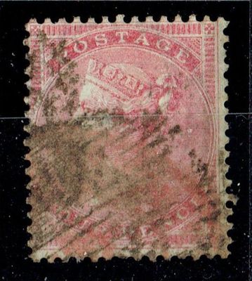 GB QUEEN VICTORIA 1857, 4d ROSE, SG62b, Mi.13Zzb, Used