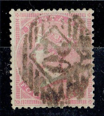 GB QUEEN VICTORIA 1857, 4d PALE CARMINE, SG64, Mi.13Zz, Used