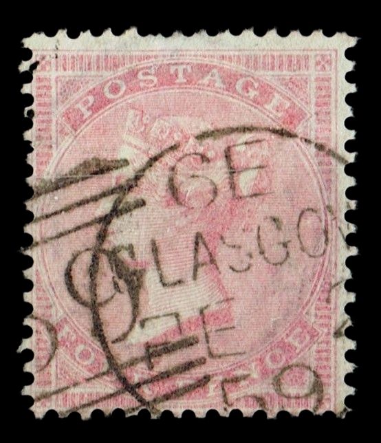 GB QUEEN VICTORIA 1857, 4d PALE CARMINE, SG63a, Mi.13Zzb, Used GB QUEEN VICTORIA 1857, 4d PALE CARMINE, SG63a, Mi.13Zzb, Used