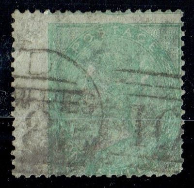GB QUEEN VICTORIA, 1856, 1s PALE GREEN, SG73b, Mi.15Zza, Used GB QUEEN VICTORIA, 1856, 1s PALE GREEN, SG73b, Mi.15Zza, Used