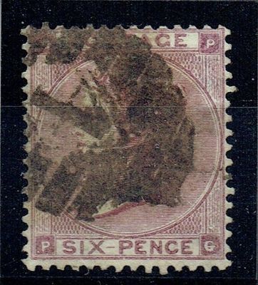 GB QUEEN VICTORIA 1862, HYPHEN, 6d DEEP LILAC, SG83, Mi.20Ia, GP|PG, USED
