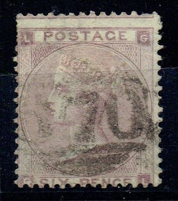 GB QUEEN VICTORIA 1862, HYPHEN, 6d DEEP LILAC, SG83, Mi.20Ia, LG|GL, USED