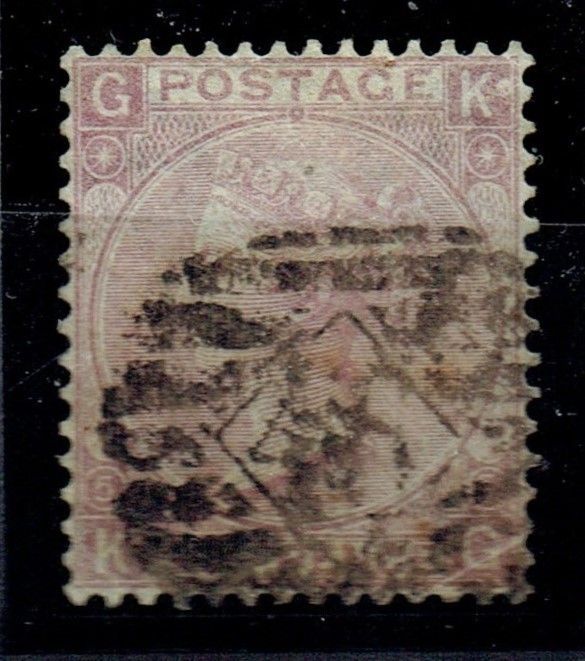 GB QUEEN VICTORIA, ERRORS, 6d LILAC, SG104 Pl.6, Mi.29, GK|KG, Hyphen, Used