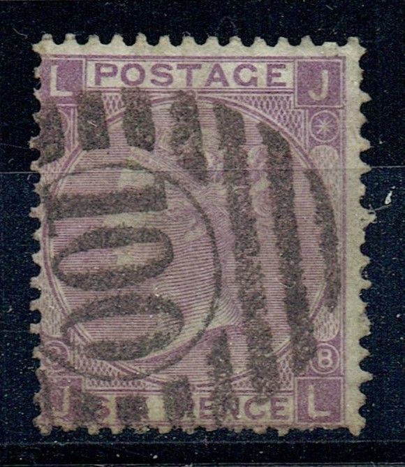 GB QUEEN VICTORIA 1869, 6d DULL VIOLET SG108, Pl.8, Mi.30, LJ|JL, NO HYPHEN, USED