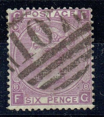 GB QUEEN VICTORIA 1869, 6d DULL VIOLET SG108, Pl.8, Mi.30, GF|FG, NO HYPHEN, USED