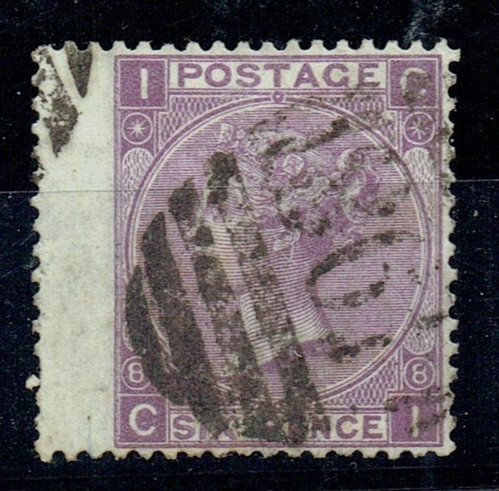 GB QUEEN VICTORIA 1869, 6d DULL VIOLET SG108, Pl.8, Mi.30, IC|CI, NO HYPHEN, USED
