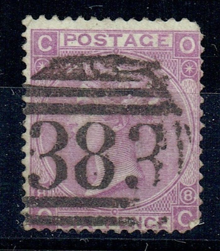GB QUEEN VICTORIA 1869, 6d DULL VIOLET SG108, Pl.8, Mi.30, CO|OC, NO HYPHEN, USED