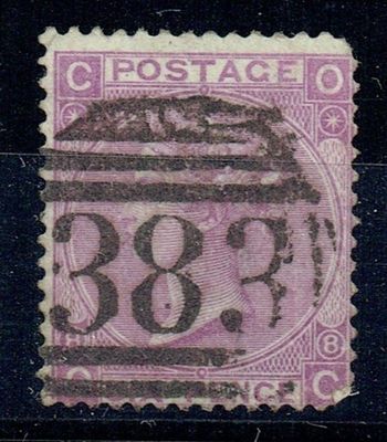 GB QUEEN VICTORIA 1869, 6d DULL VIOLET SG108, Pl.8, Mi.30, CO|OC, NO HYPHEN, USED