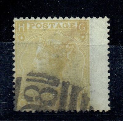 GB QUEEN VICTORIA 1865, 9d STRAW, SG98, Pl.4, Mi.31c, HG|GH, USED