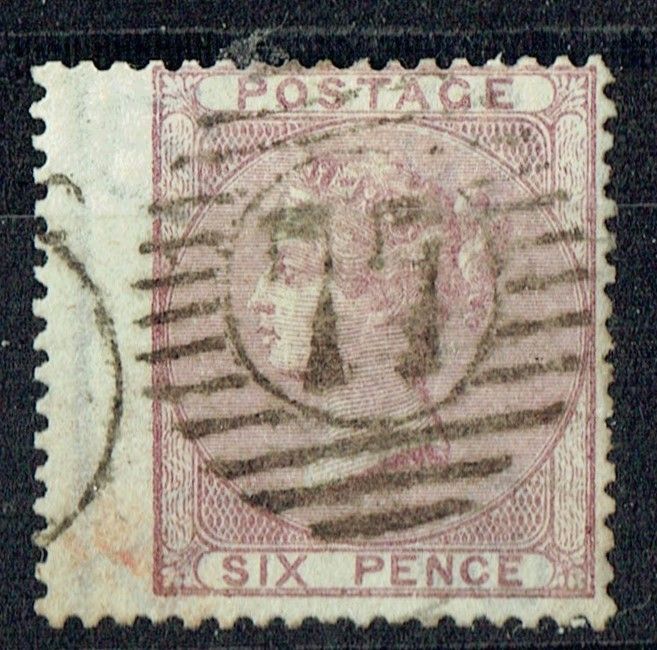 GB QUEEN VICTORIA 1856, 6d PALE LILAC, SG70b, Mi.14ya, Used