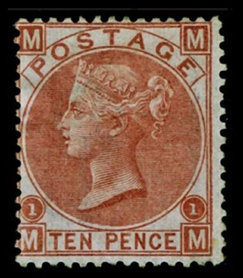 GB QUEEN VICTORIA 1867, 10d RED-BROWN, SG112, Pl.1, Mi.32Y, MM|MM, MNH