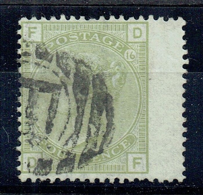 GB QUEEN VICTORIA, 1877, 4d SAGE-GREEN, SG153 Pl.16, FD|DF, USED