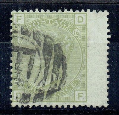 GB QUEEN VICTORIA, 1877, 4d SAGE-GREEN, SG153 Pl.16, FD|DF, USED